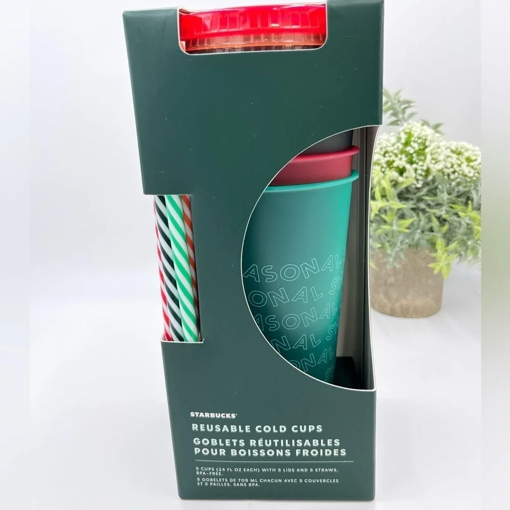 LIMITED EDITION HOLIDAY‎ 2019 STARBUCKS Reusable Cold Cups